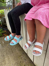 Load image into Gallery viewer, Toddler Pastel J-Slips Hawaiian Jesus Sandals with BackStrap
