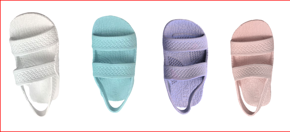 J-Slips Hawaiian Toddler Girls Sandals Pastel w/ Back Strap ✨