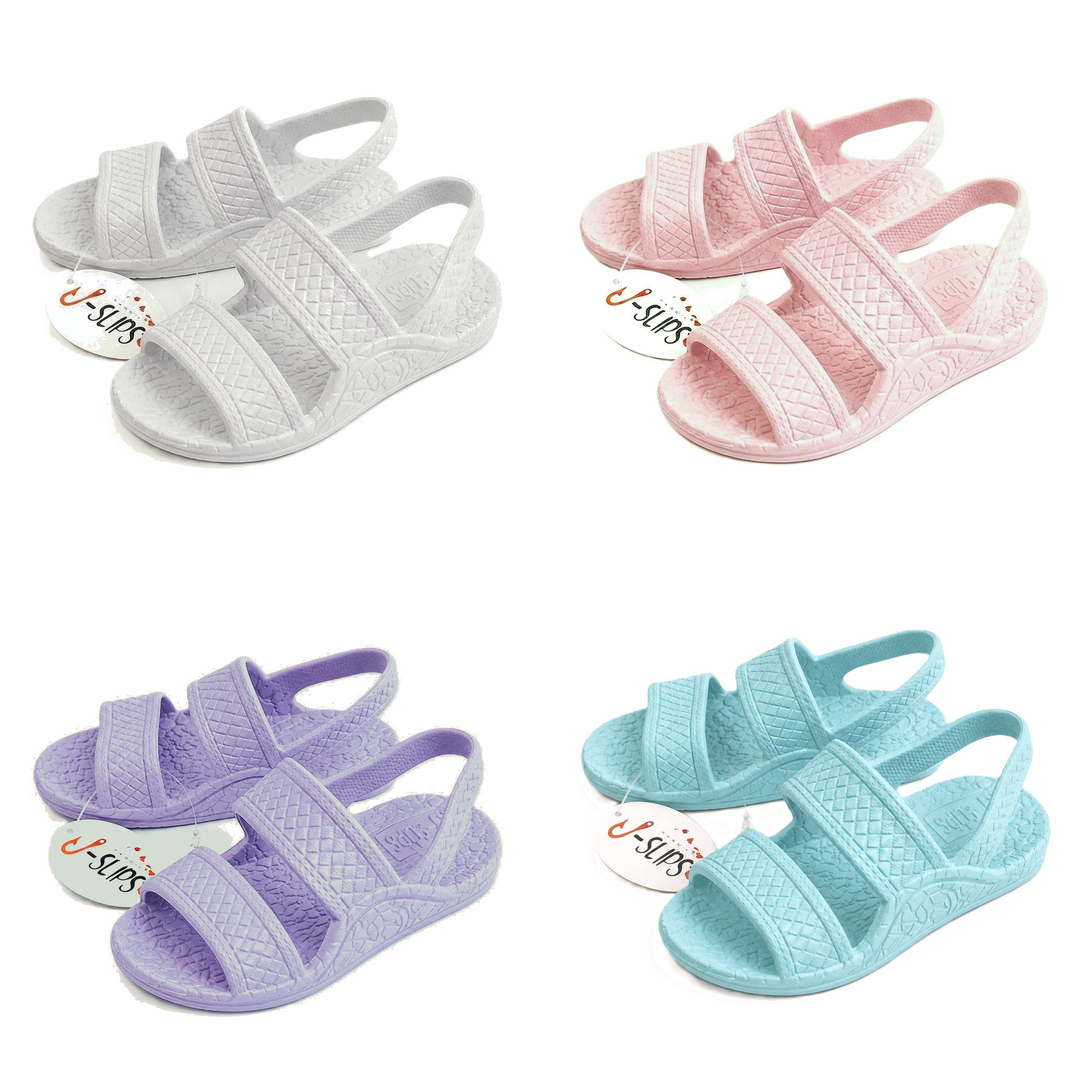 J-Slips Hawaiian Toddler Girls Sandals Pastel w/ Back Strap ✨