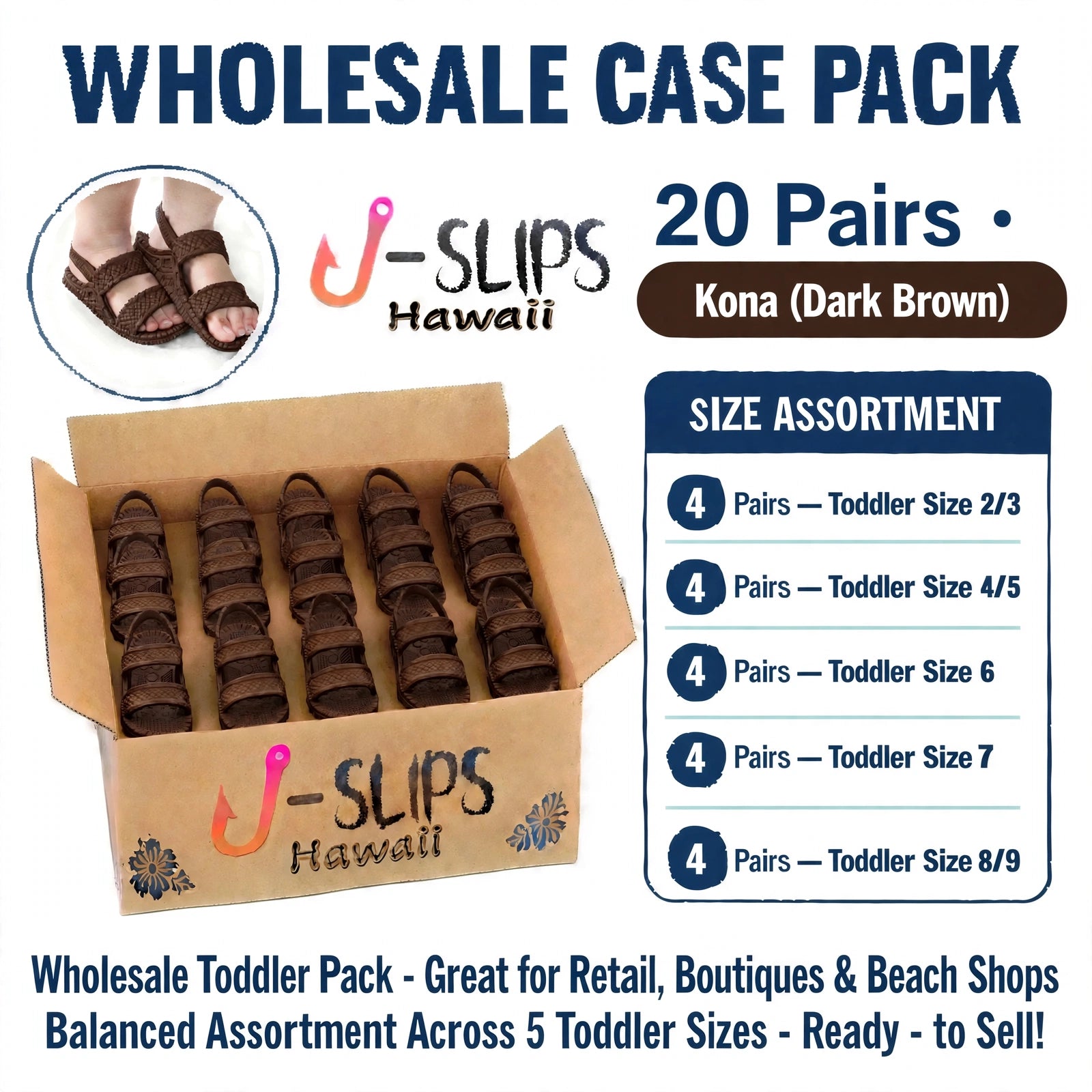 J-Slips Wholesale Toddler Retail / Boutique Case Pack Secondary image