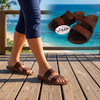 J-Slips Hawaiian Double Strap Slide Sandals for Women and Men