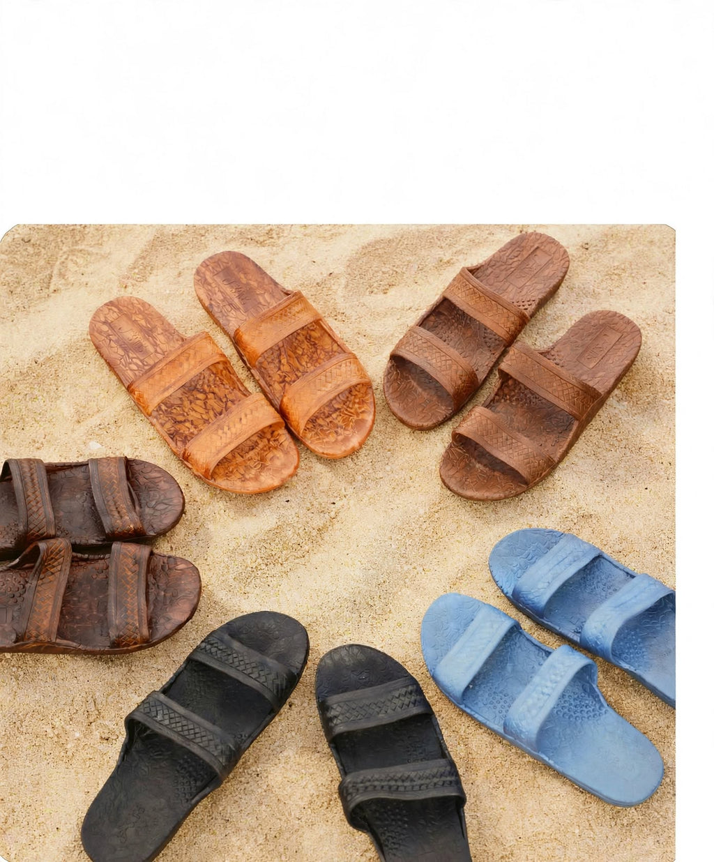 J-Slips 🌺 Women’s Hawaiian Slide Sandals Classic Colors Comfort