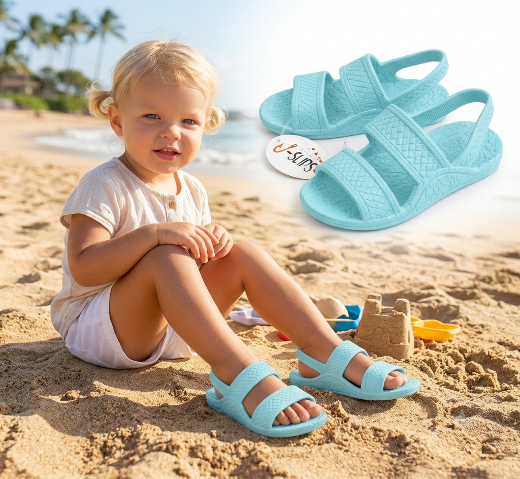 J-Slips Hawaiian Toddler Sandals Pastel w/ Back Strap ✨
