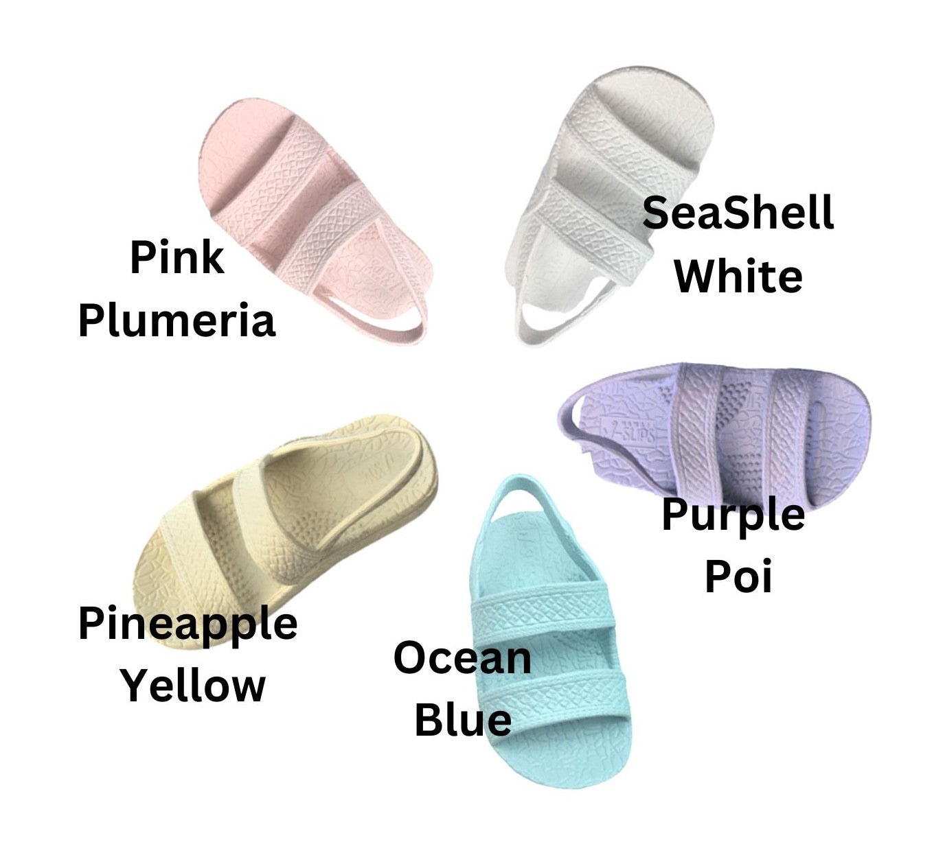🌈 J-Slips Hawaiian Toddler Sandals Pastel w/ Back Strap ✨