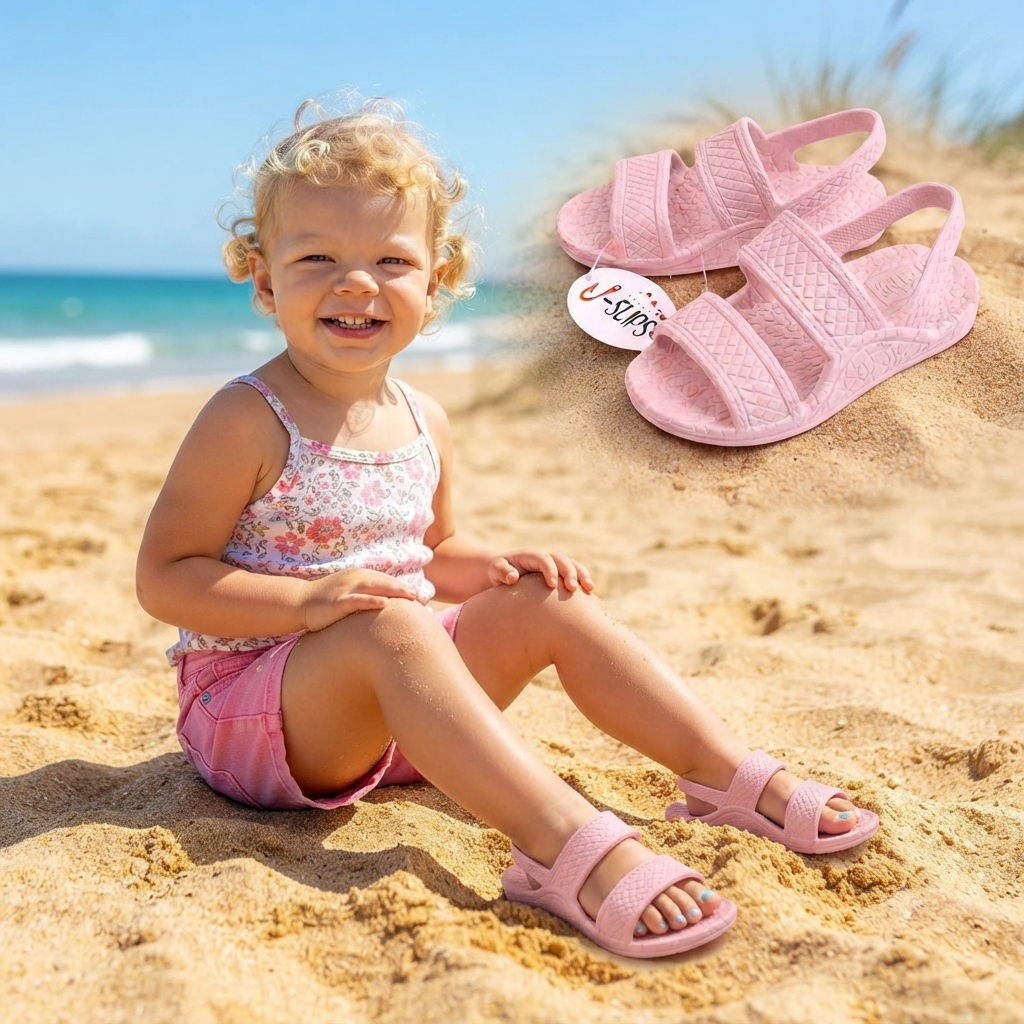 J-Slips Hawaiian Toddler Sandals Pastel w/ Back Strap ✨