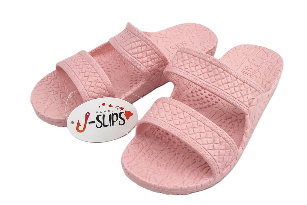 J-Slips Hawaiian Girls Sandals – Lightweight, Comfortable Slip-On Beach Slides in Fun Pastel Colors