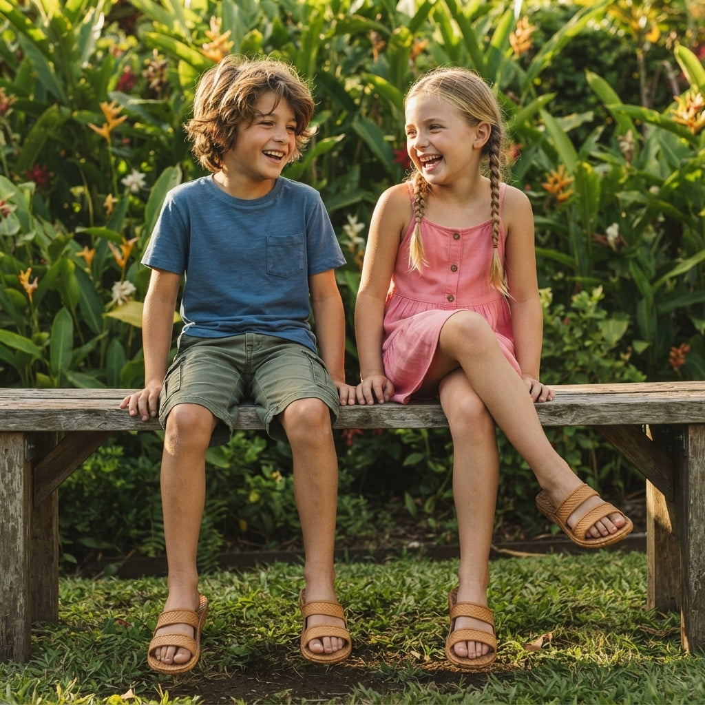 J-Slips Kids Classic Hawaiian Sandals – Lightweight, Flexible, and Perfect for Everyday Play