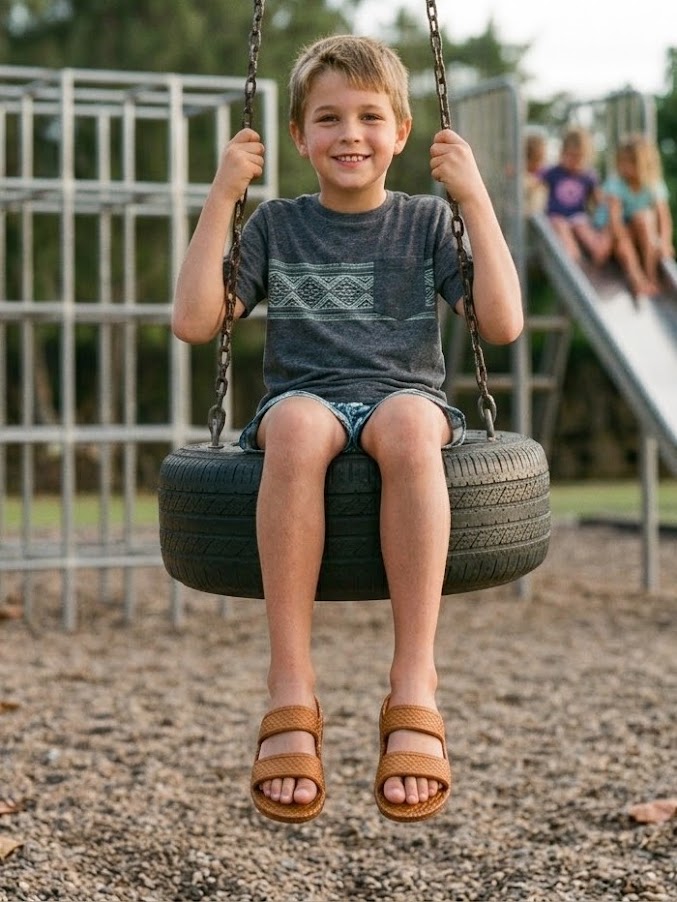 J-Slips Kids Classic Hawaiian Sandals – Lightweight, Flexible, and Perfect for Everyday Play